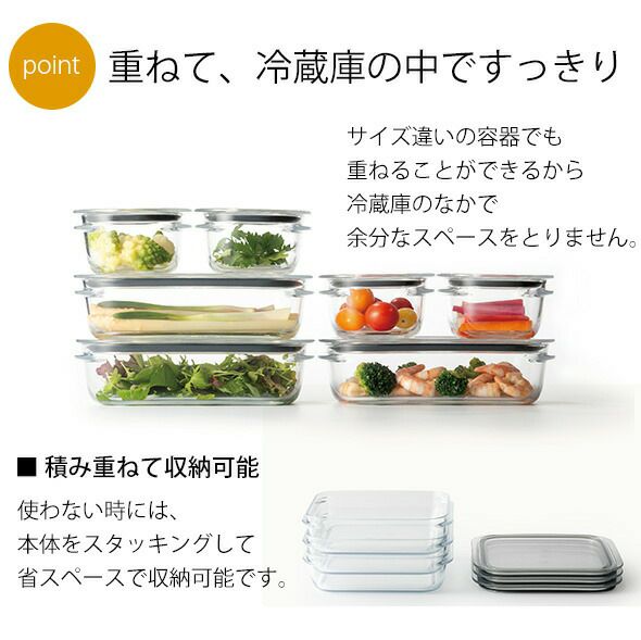 ライクイット（like-it） 調理ができる保存容器 S（3個組）＆トレーM