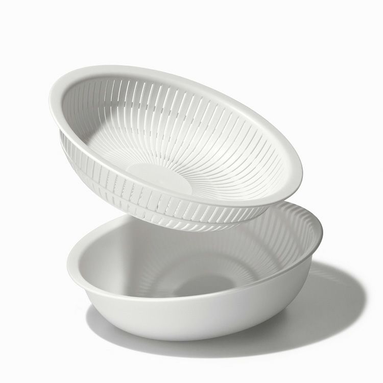 ライクイット（like-it） 米とぎにも使えるザルとボウル 浅型