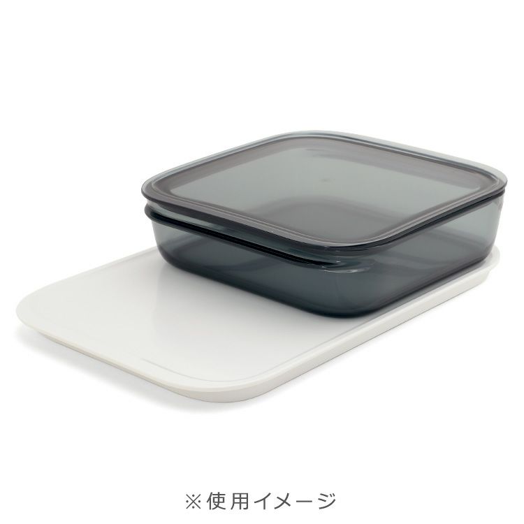 ライクイット（like-it） 調理ができる保存容器 ホワイト トレーL