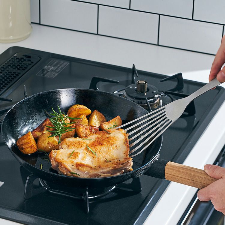 ライクイット（like-it） オーブンでも使える 鉄フライパン 26cm （スタンド付き）