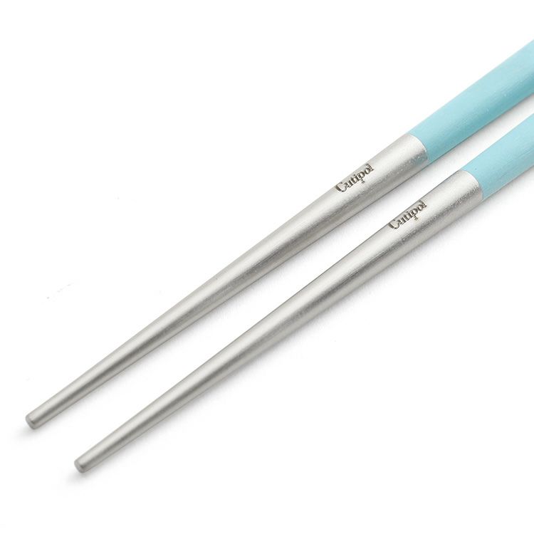 クチポール（Cutipol） クーベ/KUBE ターコイズ 箸 + 箸置きセット