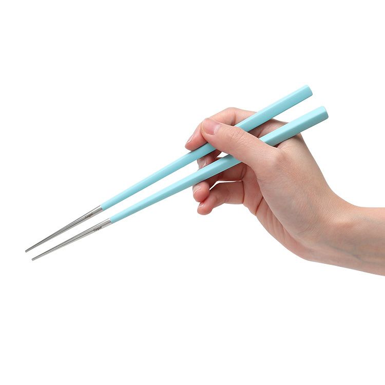 クチポール（Cutipol） クーベ/KUBE ターコイズ 箸 + 箸置きセット