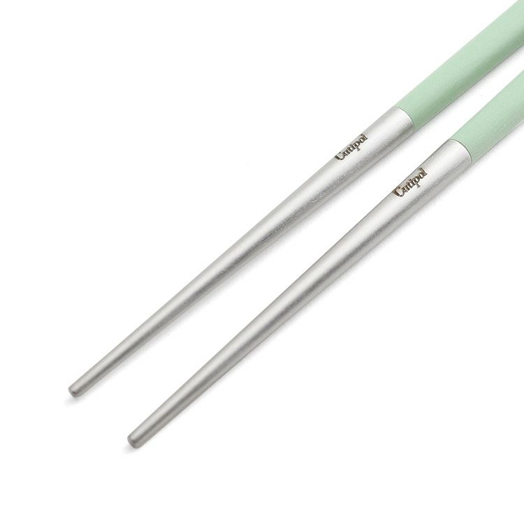 クチポール（Cutipol） クーベ/KUBE セラドン 箸 + 箸置きセット