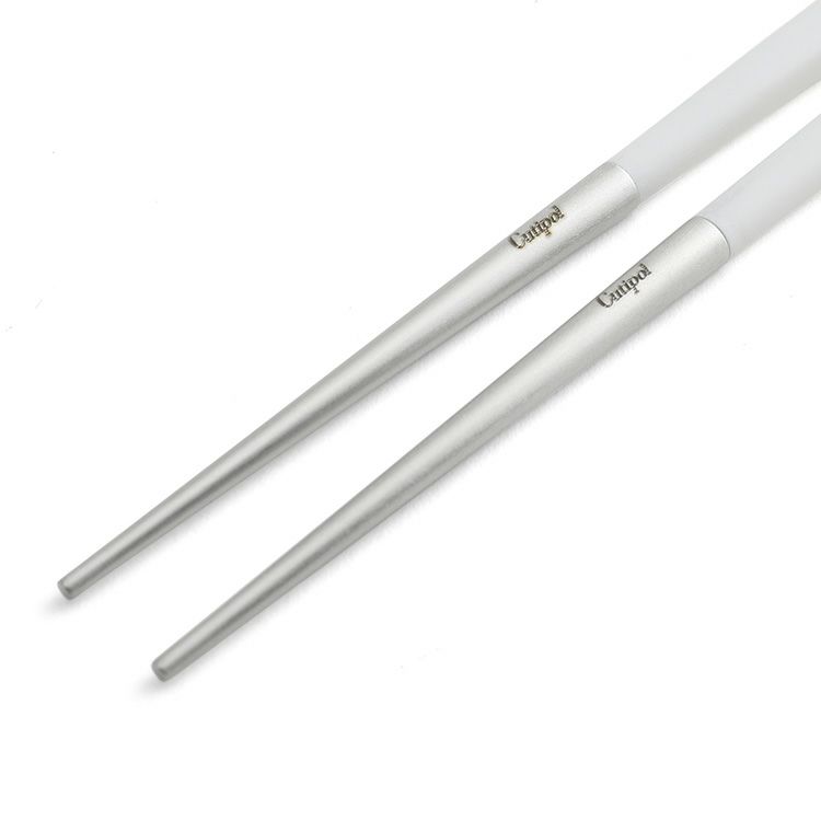 クチポール（Cutipol） クーベ/KUBE ホワイト 箸 + 箸置きセット