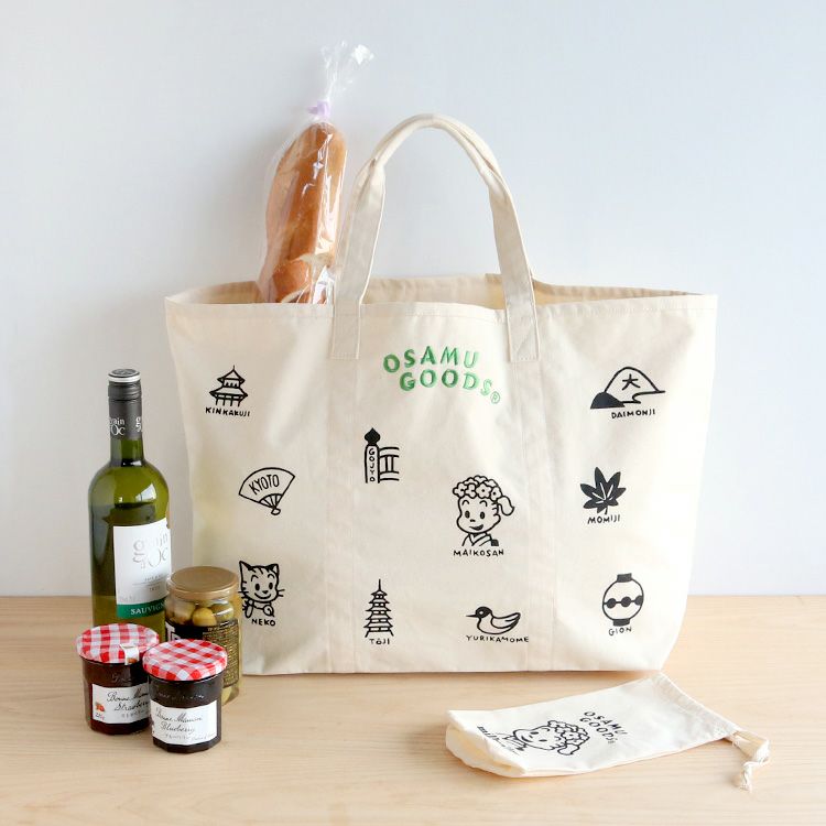 オサム グッズ（OSAMU GOODS） マーケットバッグ 京都 トートバッグ エコバッグ かばん レディース 生活雑貨 日用品