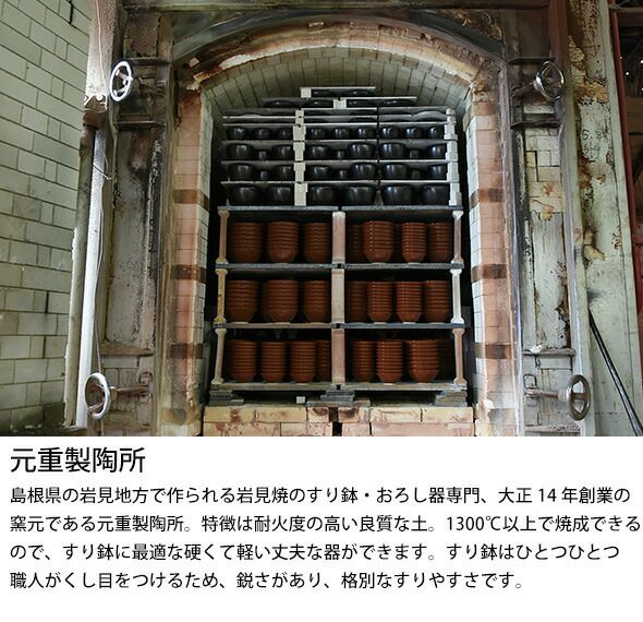 もとしげ（元重製陶所） すり鉢 中