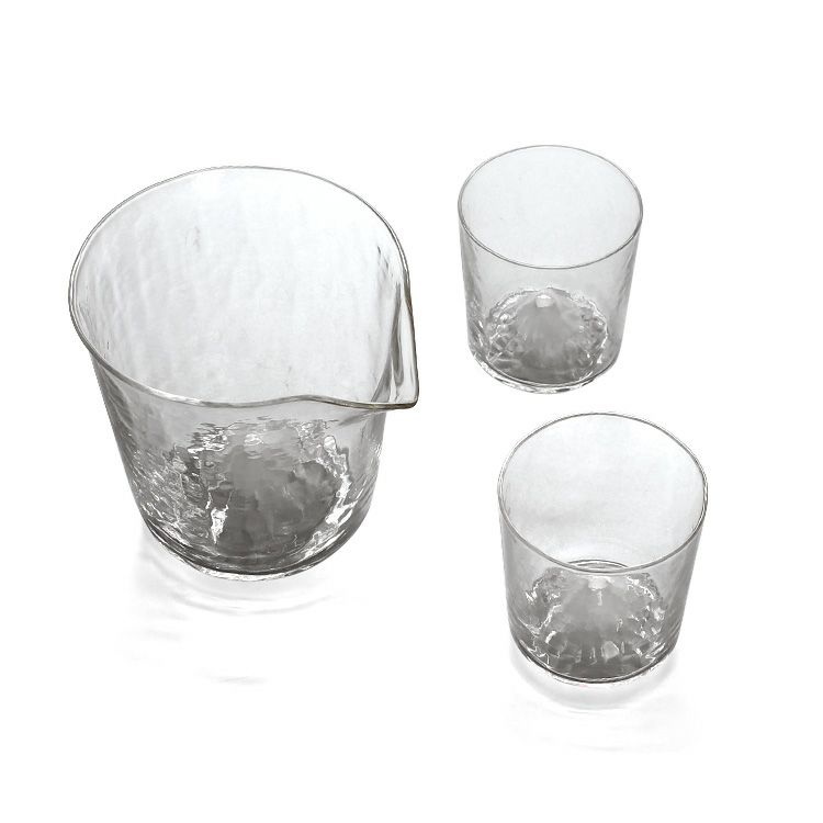 藍花×田島硝子 富士山 冷酒セット