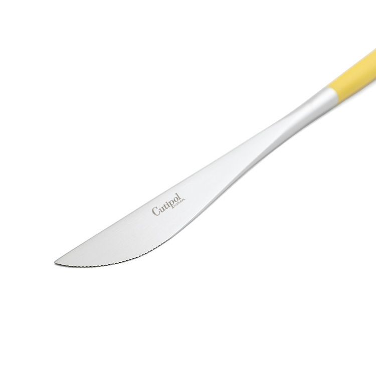 クチポール（Cutipol） ゴア/GOA イエロー ディナーナイフ/テーブルナイフ
