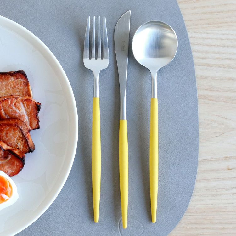 クチポール（Cutipol） ゴア/GOA イエロー ディナー3点セット