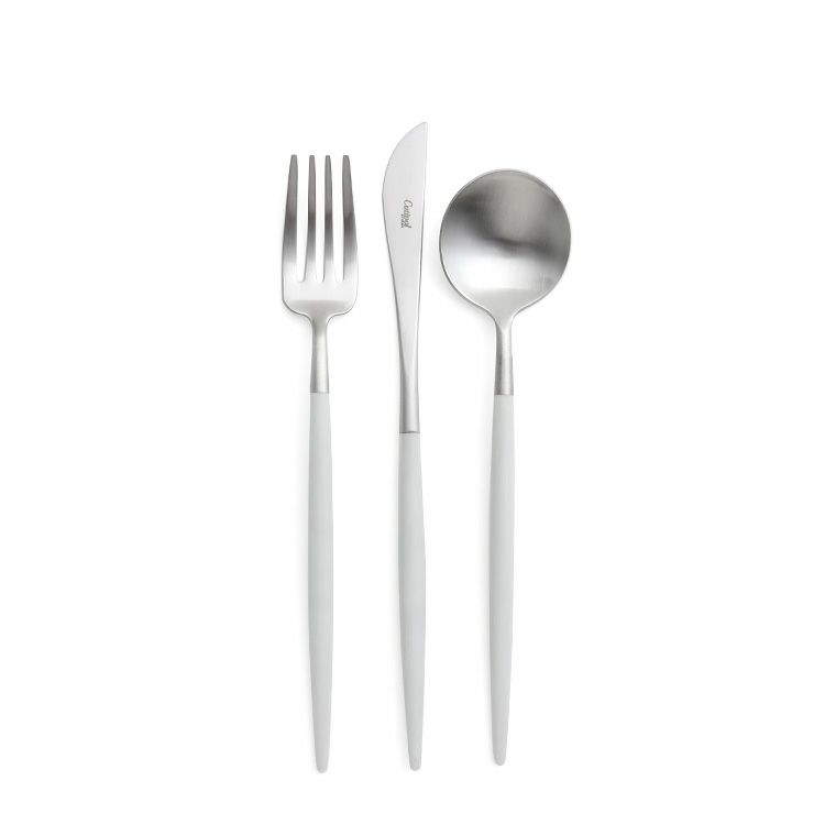 クチポール（Cutipol） ゴア/GOA ライトグレー デザート3点セット