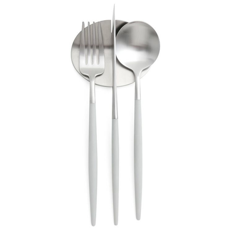 クチポール（Cutipol） ゴア/GOA ライトグレー ディナー3点＆カトラリーレスト1点