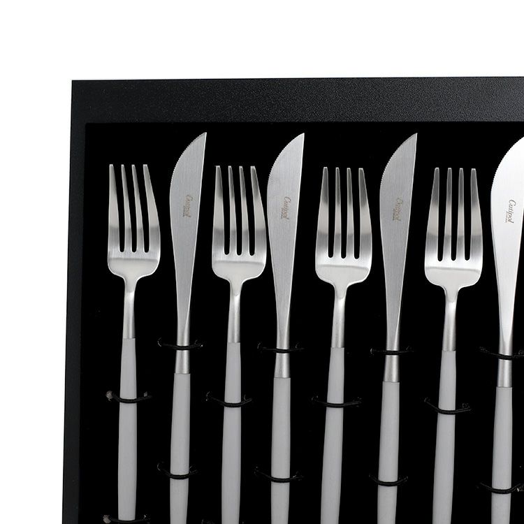 クチポール（Cutipol） ゴア/GOA ライトグレー ディナー24点セット