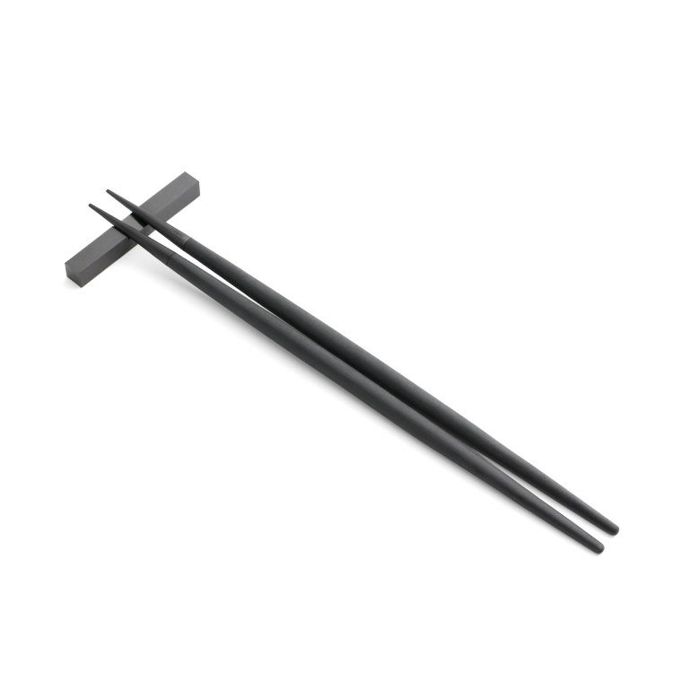 クチポール（Cutipol） ゴア/GOA オールブラック 箸 + 箸置きセット