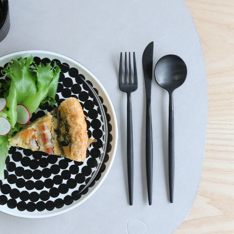 クチポール（Cutipol） ゴア/GOA オールブラック デザート3点セット