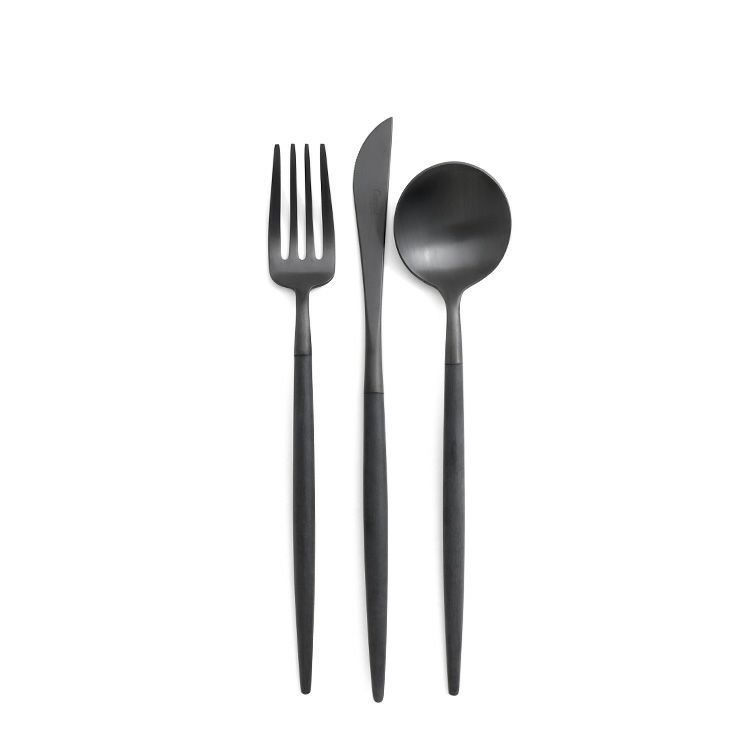 クチポール（Cutipol） ゴア/GOA オールブラック デザート3点セット