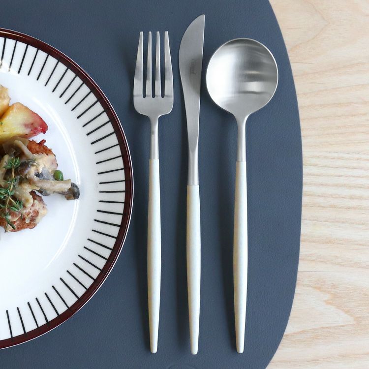 クチポール（Cutipol） ゴア/GOA ライトアイボリー ディナー3点セット