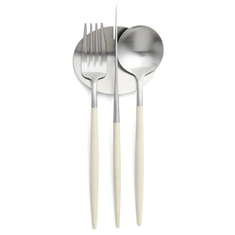 クチポール（Cutipol） ゴア/GOA ライトアイボリー ディナー3点＆カトラリーレスト1点