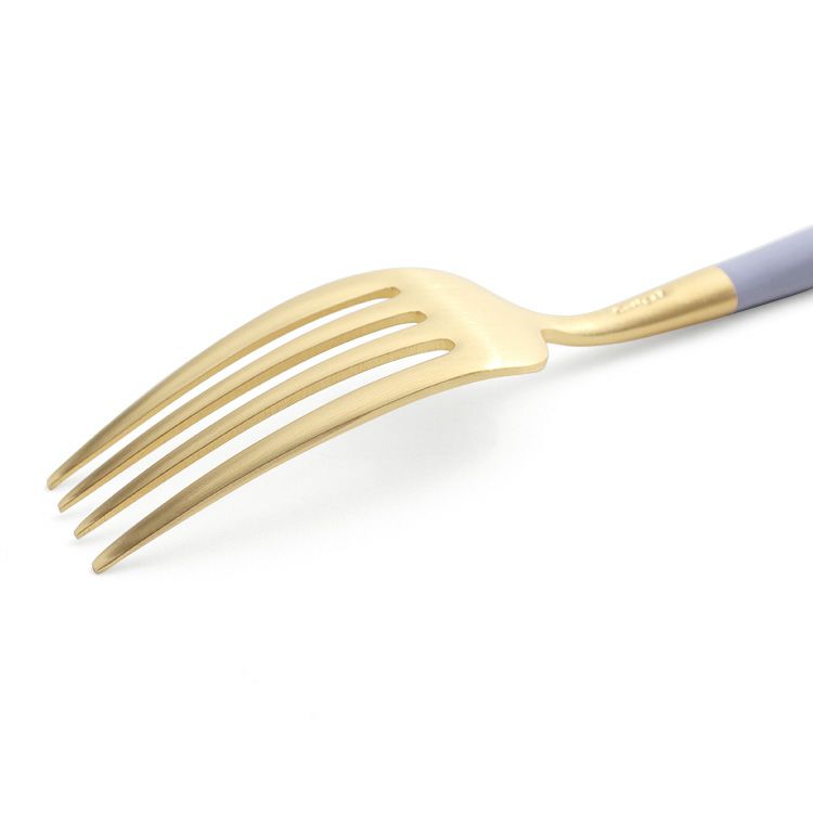 クチポール（Cutipol） ゴア/GOA バイオレットマットゴールド デザートフォーク