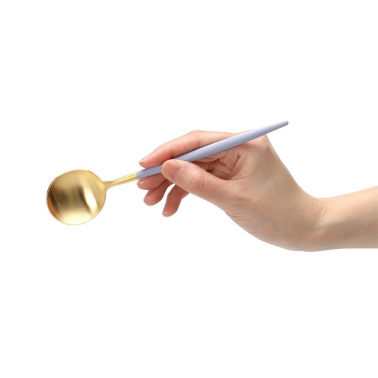 クチポール（Cutipol） ゴア/GOA バイオレットマットゴールド デザートスプーン