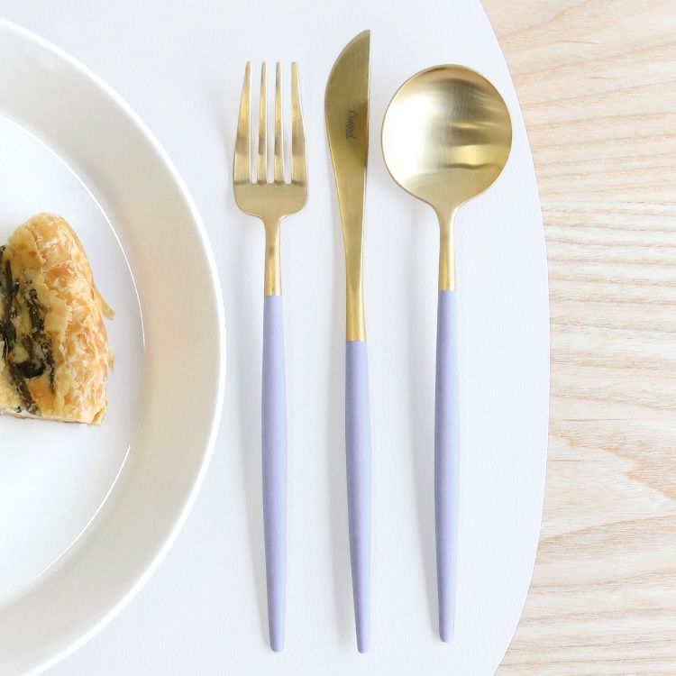 クチポール（Cutipol） ゴア/GOA バイオレットマットゴールド ディナー3点セット