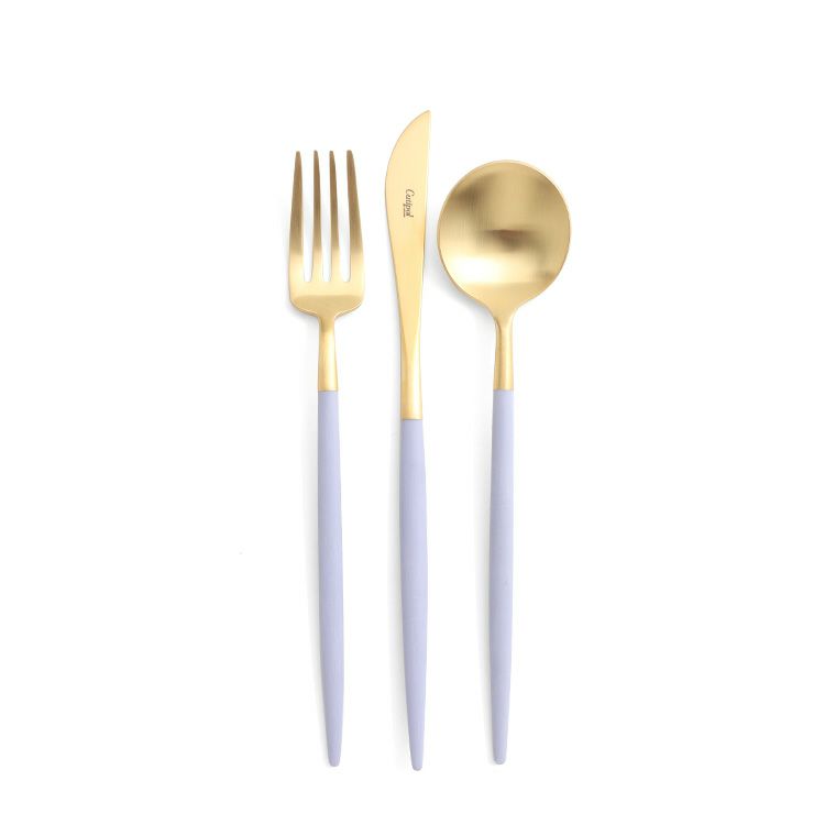 クチポール（Cutipol） ゴア/GOA バイオレットマットゴールド デザート3点セット