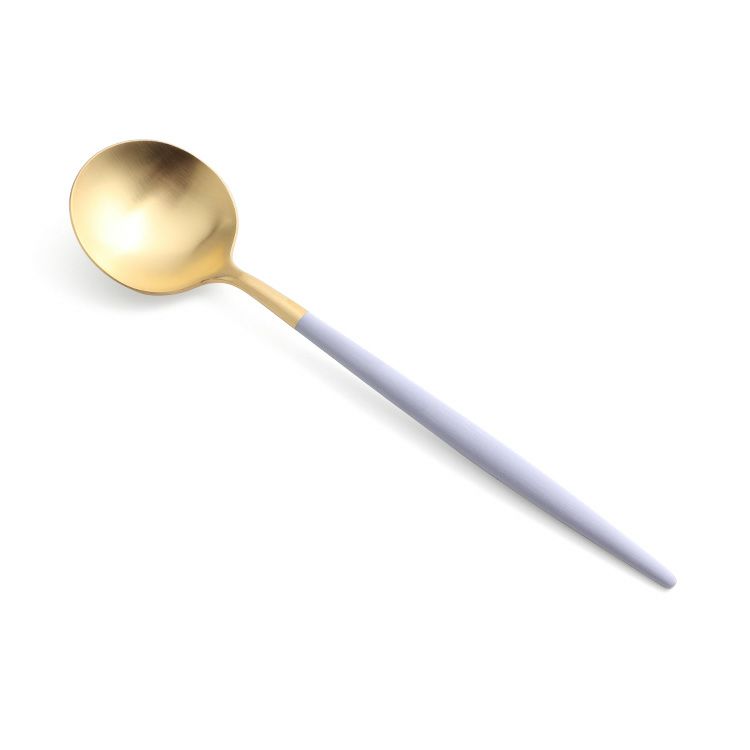 クチポール（Cutipol） ゴア/GOA バイオレットマットゴールド ディナー3点＆カトラリーレスト1点