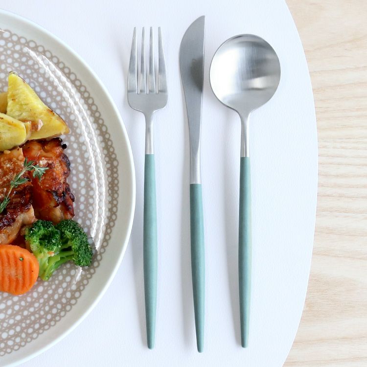 クチポール（Cutipol） ゴア/GOA ブルーセージ ディナー3点セット