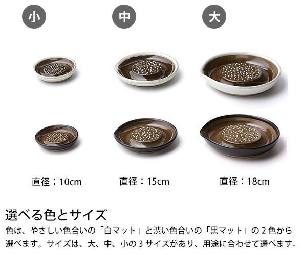 もとしげ（元重製陶所） おろし器 小