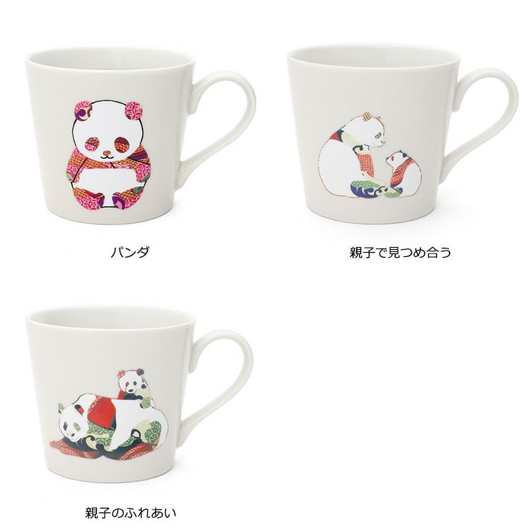 丸モ高木陶器 温感マグカップ パンダ